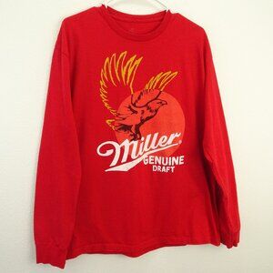 Miller Genuine Draft Long Sleeve T- Shirt Men's XL